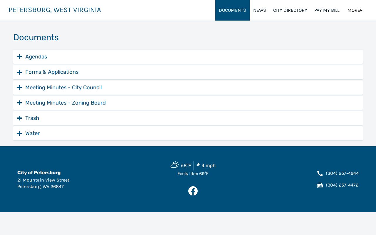 Petersburg criminal records archive with council minutes and city forms